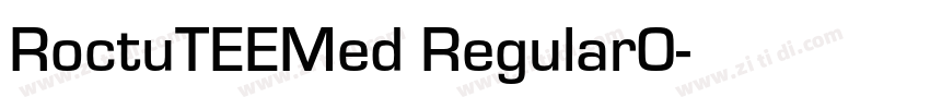 RoctuTEEMed Regular0字体转换